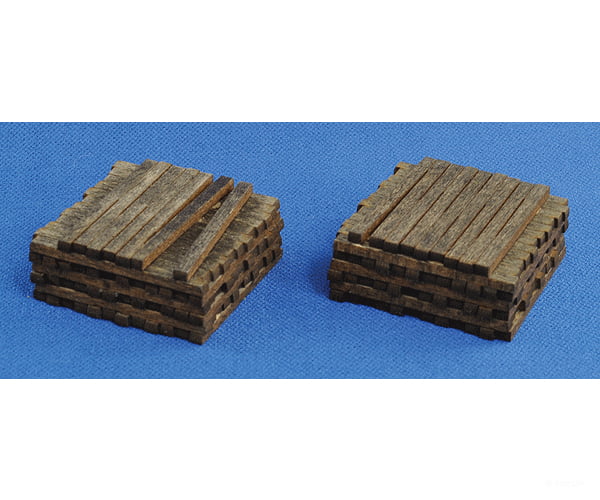 Blair Line 2811 Pile O Ties -- Assembled - Stained Pkg(2) Scenery Details