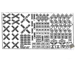 Blair Line 1 Highway Signs -- Railroad (1900-Present; Black White) Scenery Details