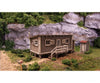 Blair Line 1000 Joes Cabin W/Outhouse -- Kit - Cabin: 2-3/8 X 1-1/4 Outhouse 3/8 Structures