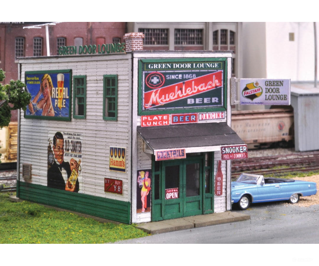 Blair Line 1008 Green Door Lounge -- Kit - 1-1/8 X 2-11/16 2.8 6.9Cm Structures