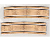Blair Line 11 2-Lane Curved Laser-Cut Wood Grade Crossing 2-Pack -- 12-14 Radius Track Accessories
