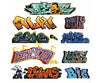 Blair Line 1245 Mega Set Modern Tagger Graffiti Decals -- #2 Pkg(9)