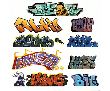 Blair Line 1245 Mega Set Modern Tagger Graffiti Decals -- #2 Pkg(9)
