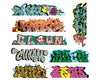 Blair Line 1248 Mega Set Modern Tagger Graffiti Decals -- #5 Pkg(8)