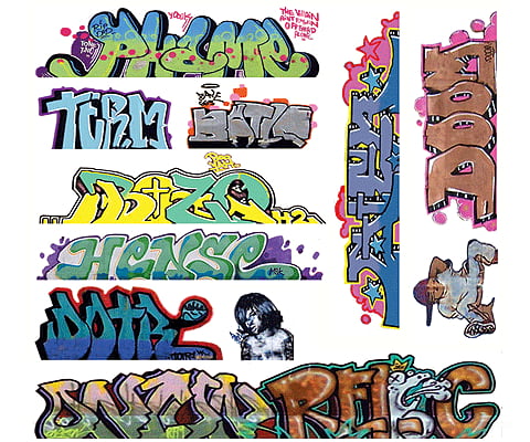 Blair Line 1259 Mega Set Modern Tagger Graffiti Decals -- #10 Pkg(11)