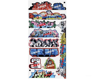 Blair Line 1263 Mega Set Modern Tagger Graffiti Decals -- #14 Pkg(10)