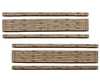 Blair Line 15 Weathered 2-Lane Wood Grade Crossing -- Kit Pkg(2) Track Accessories