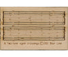 Blair Line 20 Wood Grade Crossing - Kit -- Laser-Cut Rough-Cut Two Lane Pkg(2) 1-13/16 Long Track