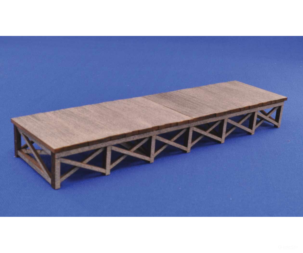 Blair Line 72 Loading Dock -- Laser-Cut Wood Kit - 3 X 3/4 7.6 5.9Cm Structures