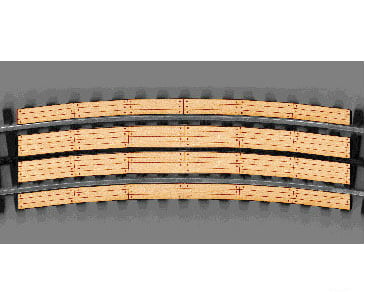 Blair Line 215 Wd Grade Xing 3Rl 54 Dia Track Accessories
