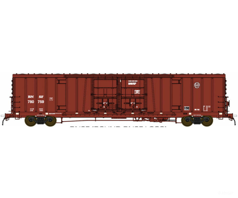 Blma Models Ho 53057 Santa Fe Class Bx-166 60 Beer Boxcar - Ready To Run -- Burlington Northern