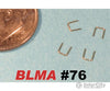 Blma Models N 76 Grab Irons -- Straight Pkg(20) Detailing Parts