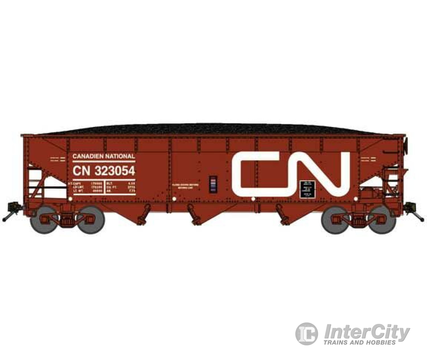 Bluford Shops N 73932 Cnr (Noodle) 2-Pack Of Offset Side Hoppers Freight Cars