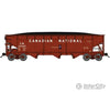 Bluford Shops N 74030 70-Ton Offset-Side 3-Bay Hopper W/Load Canadian National #324497 (Boxcar Red