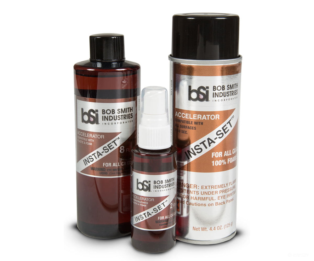 Bob Smith Glue 155 Insta-Set Ca Accelerator 200Ml 6.75 Fl Oz Aerosol Glues & Adhesives