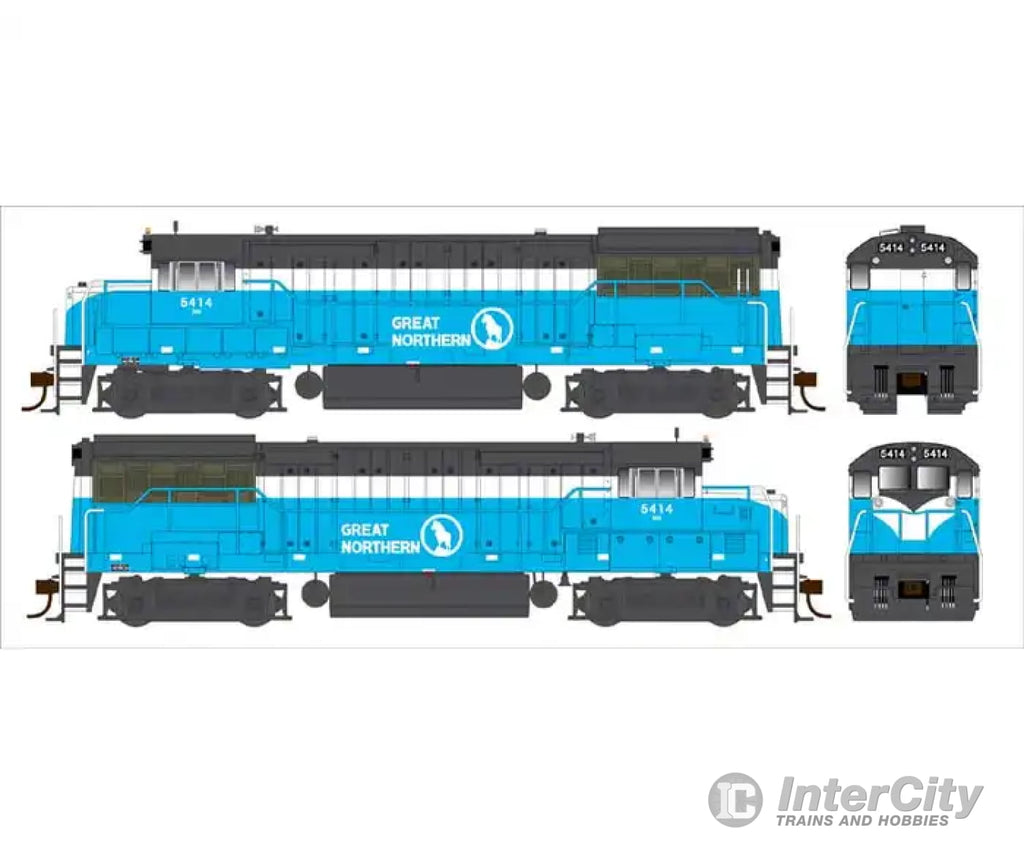 Bowser 25126 Ho Ge U25B Phase Iv - Loksound And Dcc Burlington Northern 5414 (Ex-Gn Big Sky Blue Bn