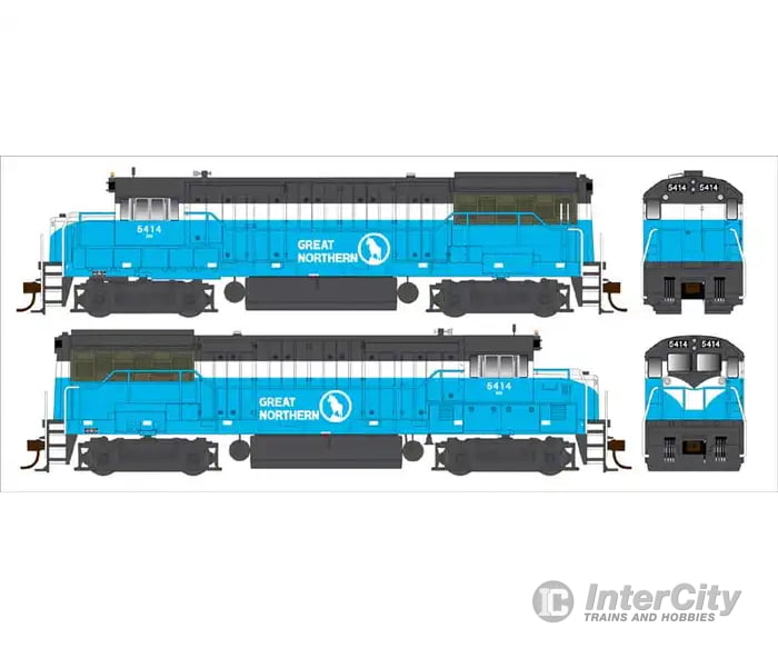 Bowser 25126 Ho Ge U25B Phase Iv - Loksound And Dcc Burlington Northern 5414 (Ex-Gn Big Sky Blue Bn