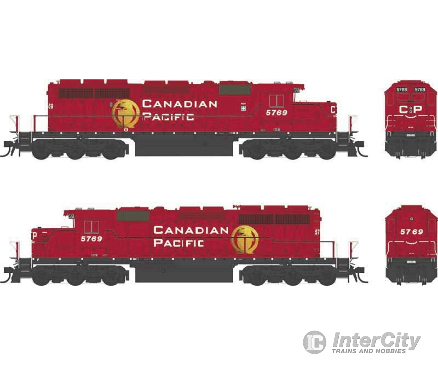 Bowser 25315 Gmd Sd40-2 B Unit - Standard Dc Executive Line -- Canadian Pacific #5769 (Action Red
