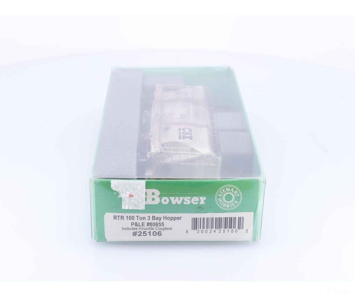 Bowser 2BAYH HO 70 Ton 2 Bay Covered Hopper Weathered CSX (CSX) 226703 - Freight Cars