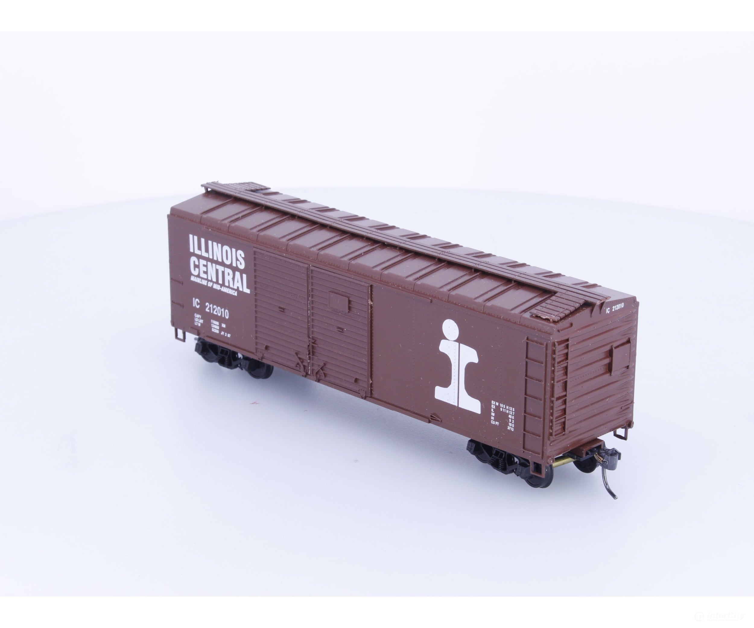 Bowser 3-1206 HO 40’ Double Door Box Car Illinois Central (IC) 212010 (#2) - Freight Cars
