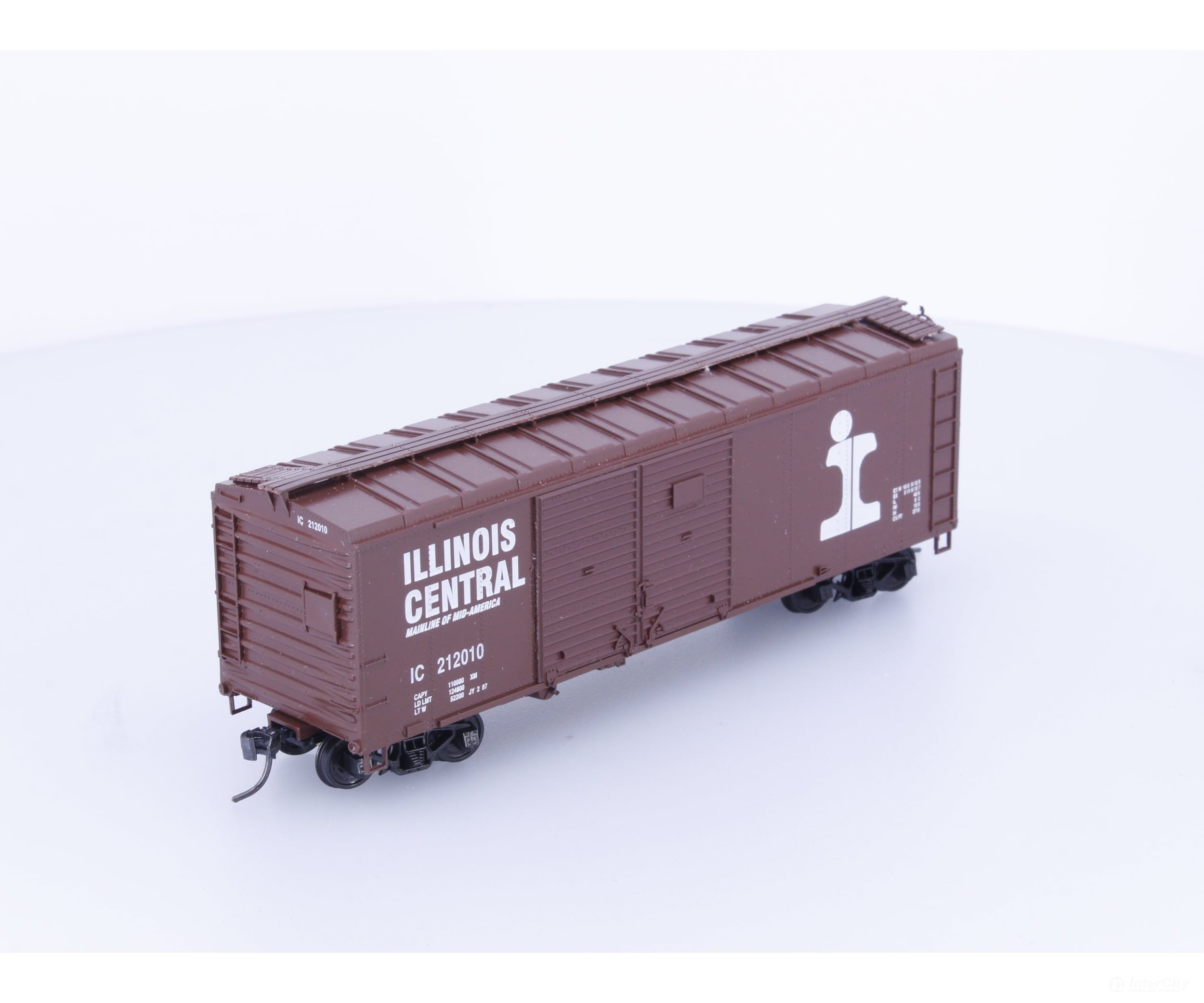 Bowser 3-1206 HO 40’ Double Door Box Car Illinois Central (IC) 212010 (#2) - Freight Cars