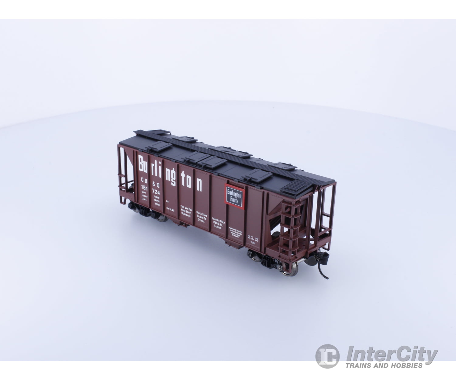 Bowser 42204 Ho 70 Ton Covered Hopper Chicago Burlington And Quincey (Cbq) 181724 Freight Cars