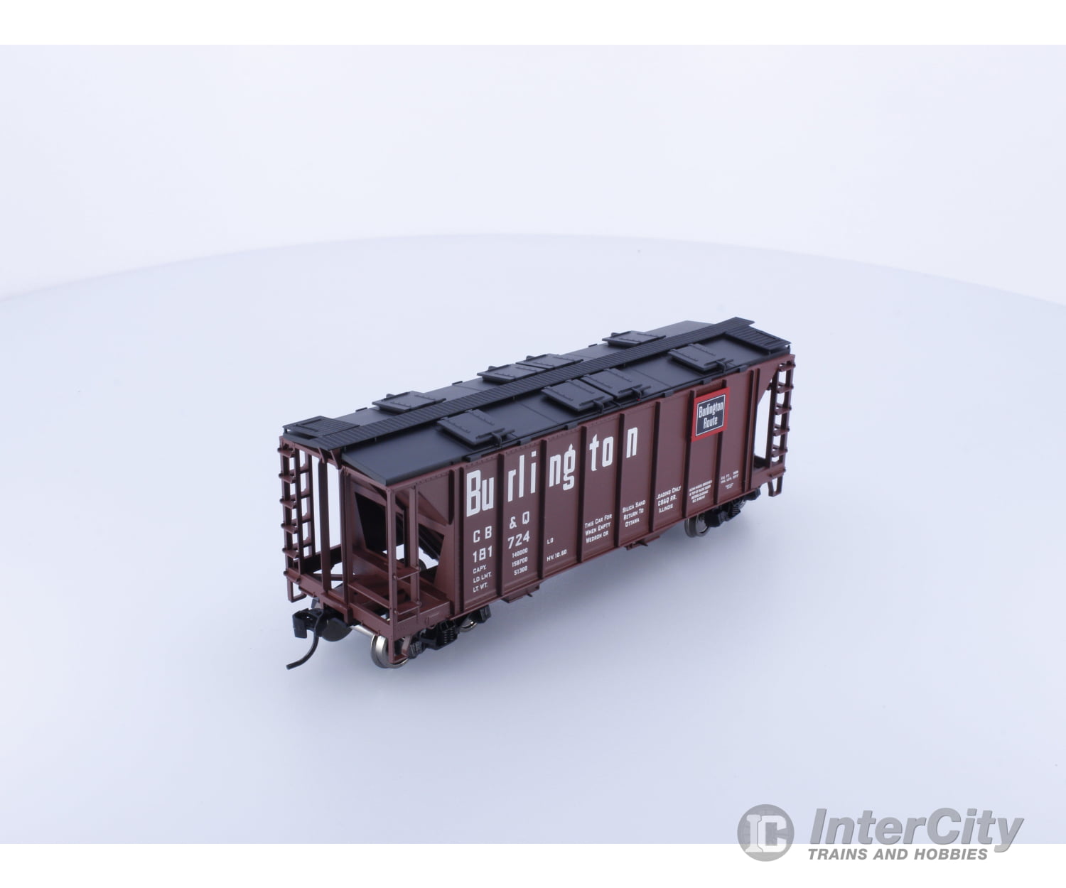 Bowser 42204 Ho 70 Ton Covered Hopper Chicago Burlington And Quincey (Cbq) 181724 Freight Cars