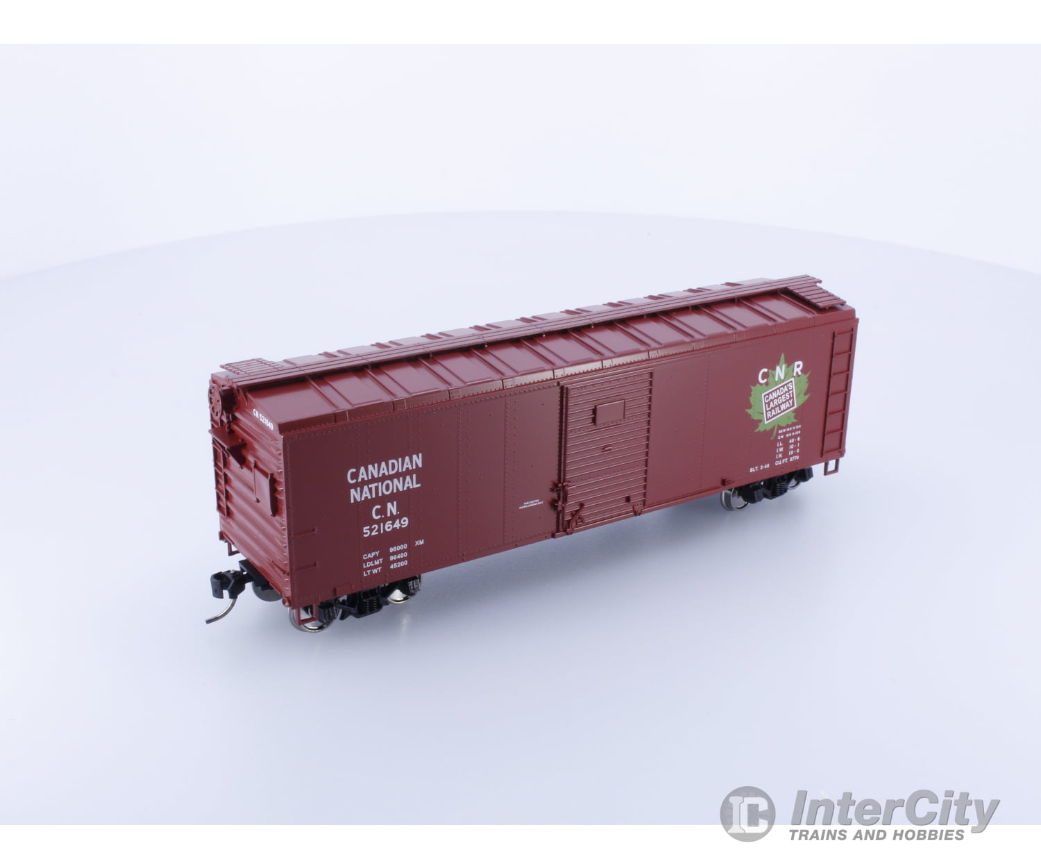 Bowser 6-2-5744 Ho 40’ Cn Box Car Canadian National (Cn) 521649 Freight Cars