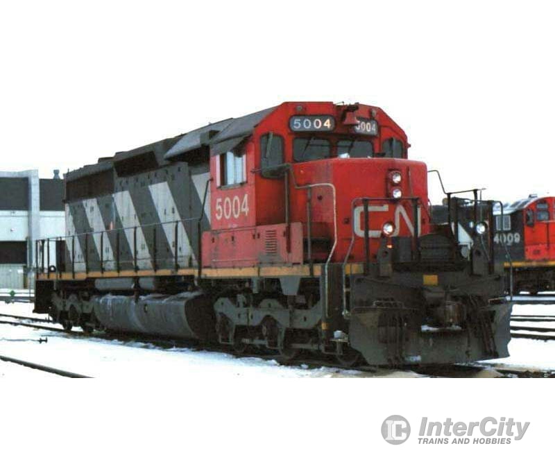 Bowser Ho #24963 Cn Sergent Stripe Sch. W/Dynamic Brakes Snow Shields Ditch Lights Single Class