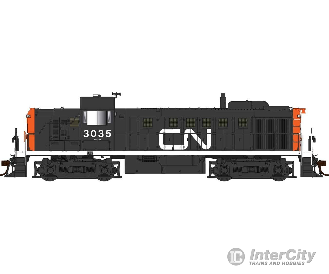 Bowser Ho 25255 Alco Rs3 - Loksound & Dcc Canadian National #3039 (Black Red White Large Noodle