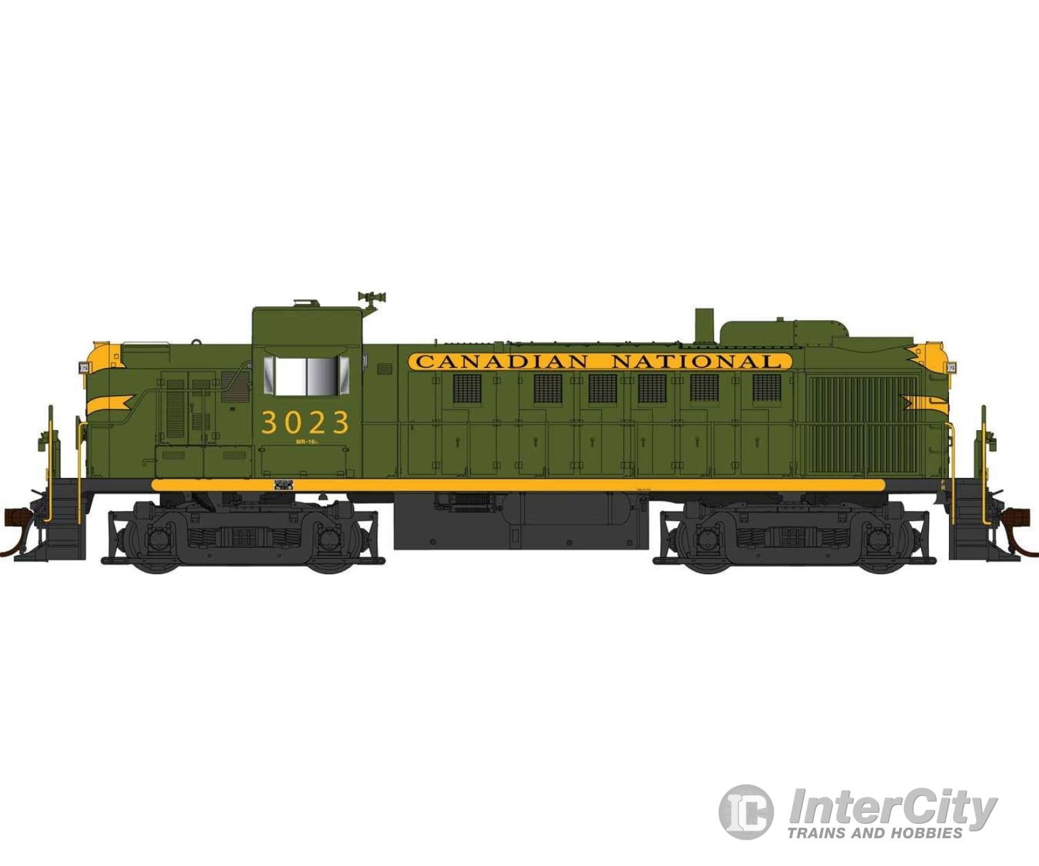 Bowser Ho 25259 Alco Rs3 - Loksound & Dcc Canadian National #3023 (Green Yellow Black) Locomotives