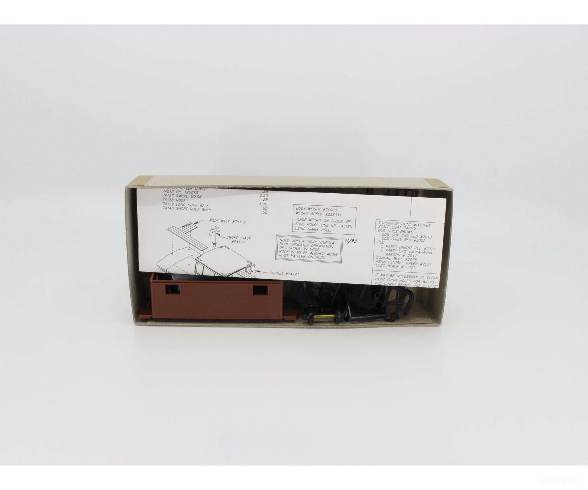 Bowser Ho N-5C Caboose Kit Undecorated Freight Cars