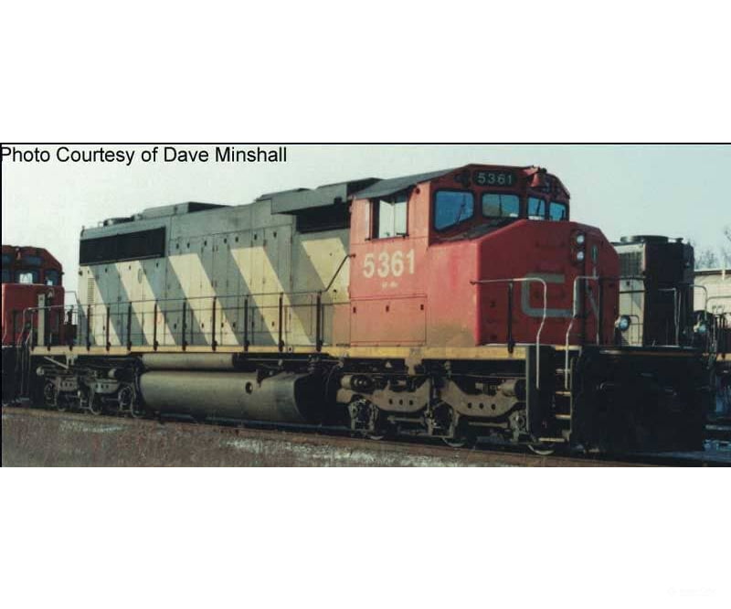 Bowser Manufacturing Co. HO 25400 GMD SD40-2W - Standard DC - Canadian National #5361 (Sergeant Stripes black white red