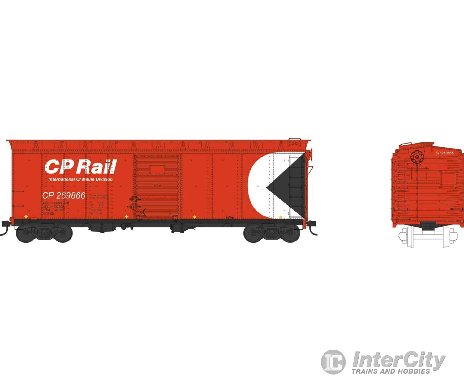 Bowser Manufacturing Co. Ho 41769 40 Single-Door Boxcar - Ready To Run -- Canadian Pacific #269702