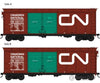 Bowser Manufacturing Co. Ho 42423 40 Double-Door Steel Boxcar - Ready To Run -- Canadian National