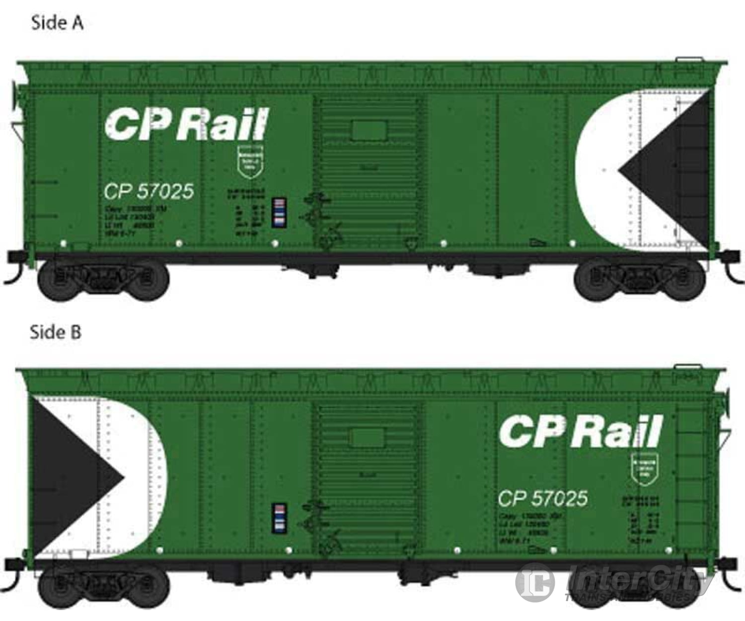 Bowser Manufacturing Co. Ho 42425 40 Single-Door Steel Boxcar - Ready To Run -- Canadian Pacific