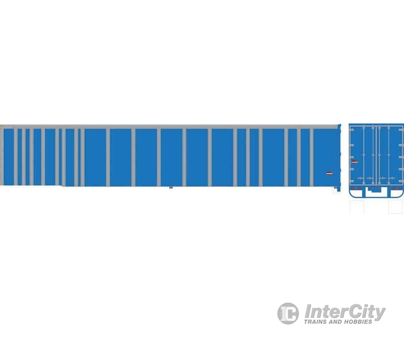 Bowser Manufacturing Co. HO 43429 53’ Platewall Highway Trailer - Assembled - Painted Unlettered (blue) Cars & Trucks