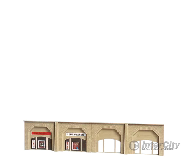 Brawa 2698 N Retaining Wall with arcades and shops Scenery Details