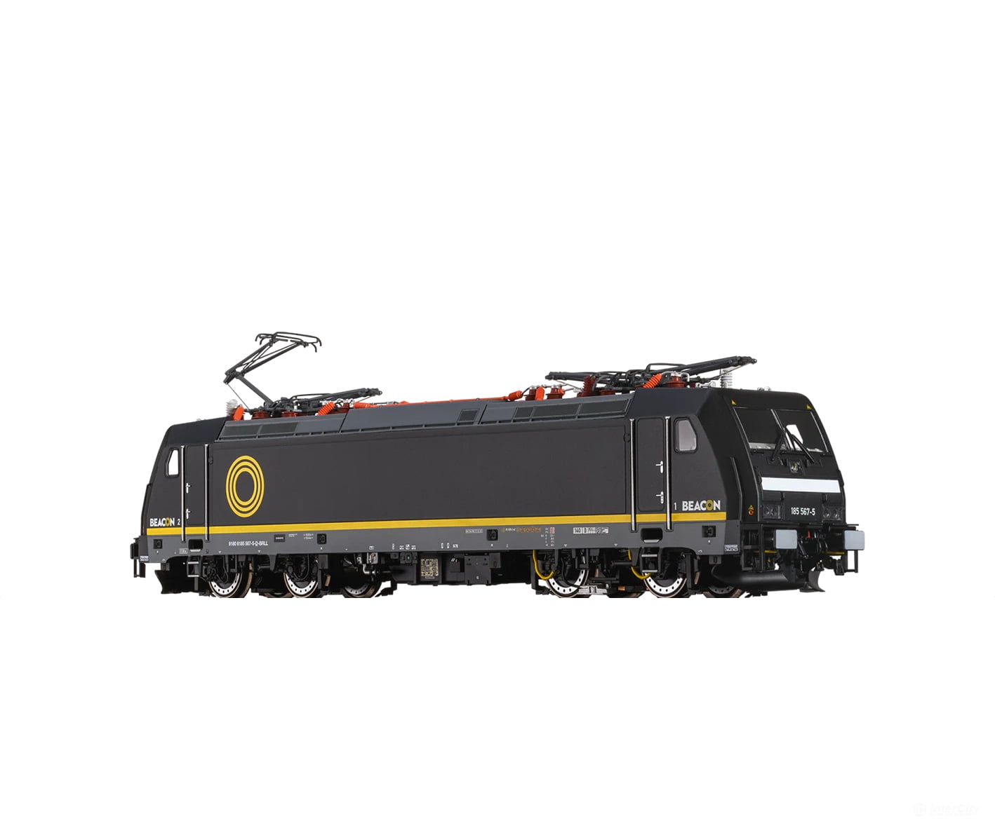 Brawa 43849 Ho Traxx Electric Locomotive Br 185.5 Beacon (Marklin Ac Digital/Sound) European