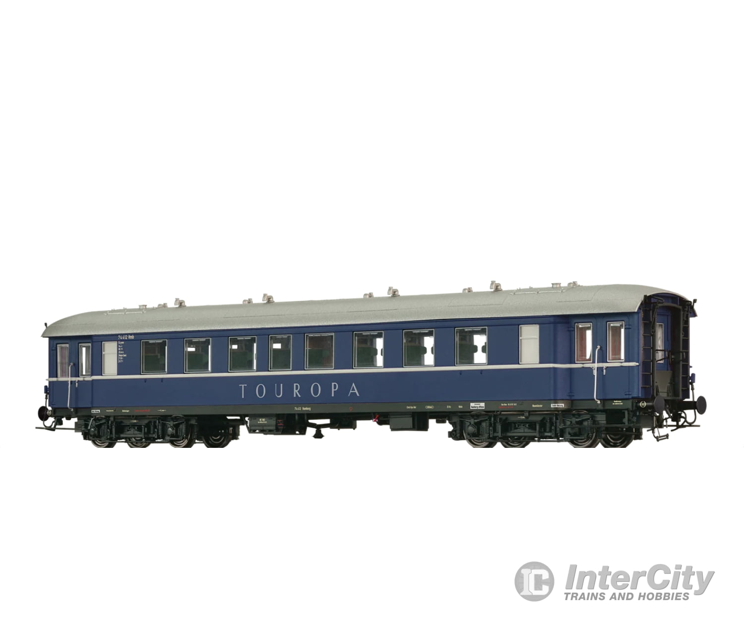 Brawa 46209 Ho Passenger Coach C4Ywe ’Touropa’ Db (Marklin Ac Led Lighting) European Cars