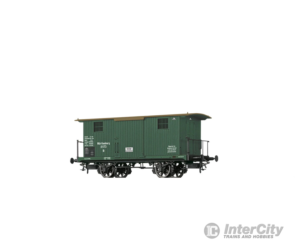 Brawa 47732 Ho Covered Freight Car ’Spezialwagen Für Feuergut’ K.w.st.e. European Cars