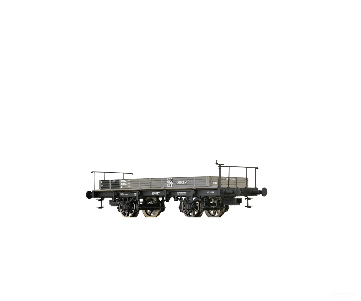 Brawa 47737 Ho Flat Car Sc Sbb European Freight Cars