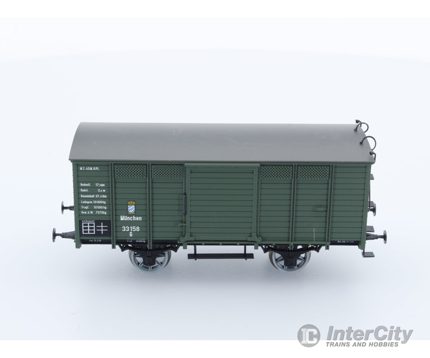 Brawa 48027 Ho K.bay.sts.b. Bavarian Covered Goods Wagon European Freight Cars