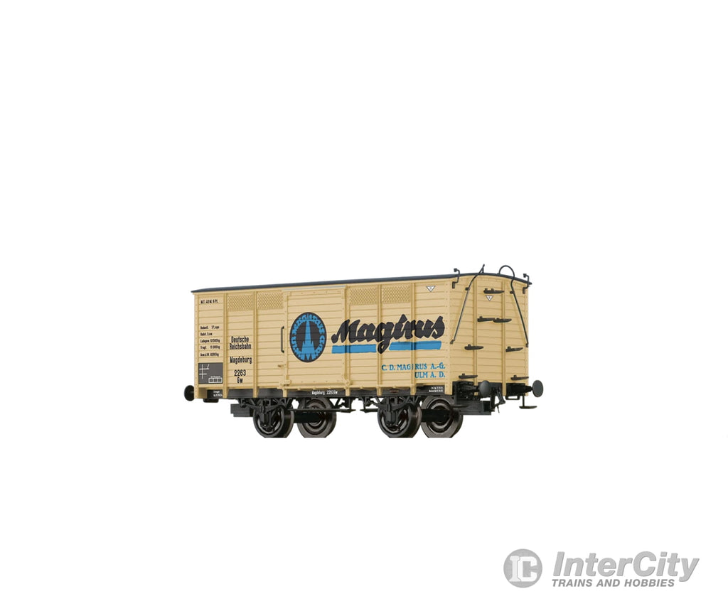 Brawa 48048 Ho Covered Freight Car Gw ’Magirus’ Drg European Cars