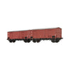 Brawa 48572 Ho Covered Peak Roof Cars Fc Fs Set Of 2 European Freight