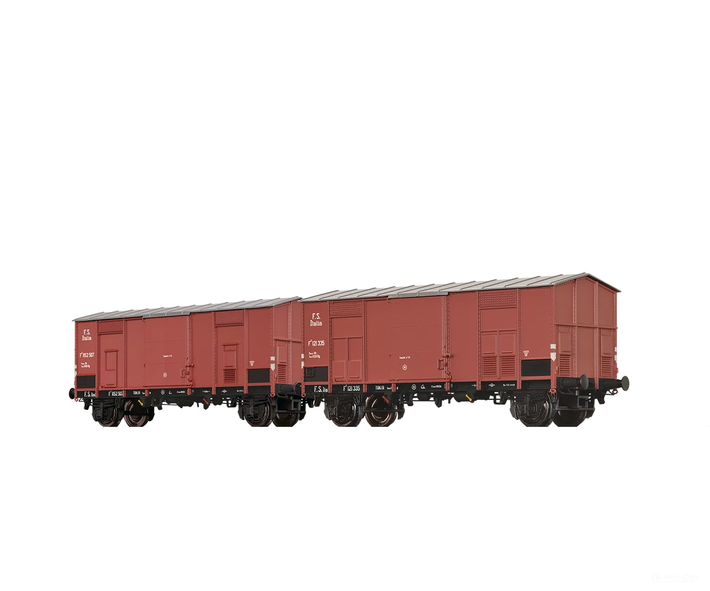 Brawa 48572 Ho Covered Peak Roof Cars Fc Fs Set Of 2 European Freight