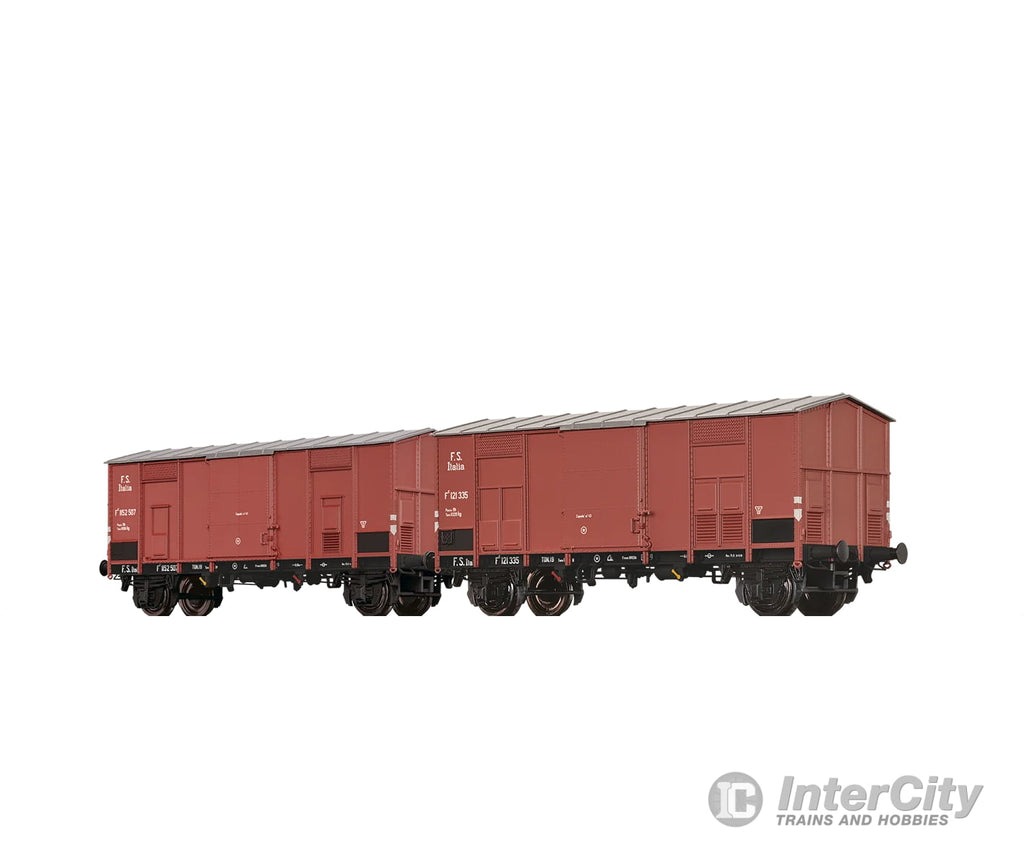 Brawa 48572 Ho Covered Peak Roof Cars Fc Fs Set Of 2 European Freight