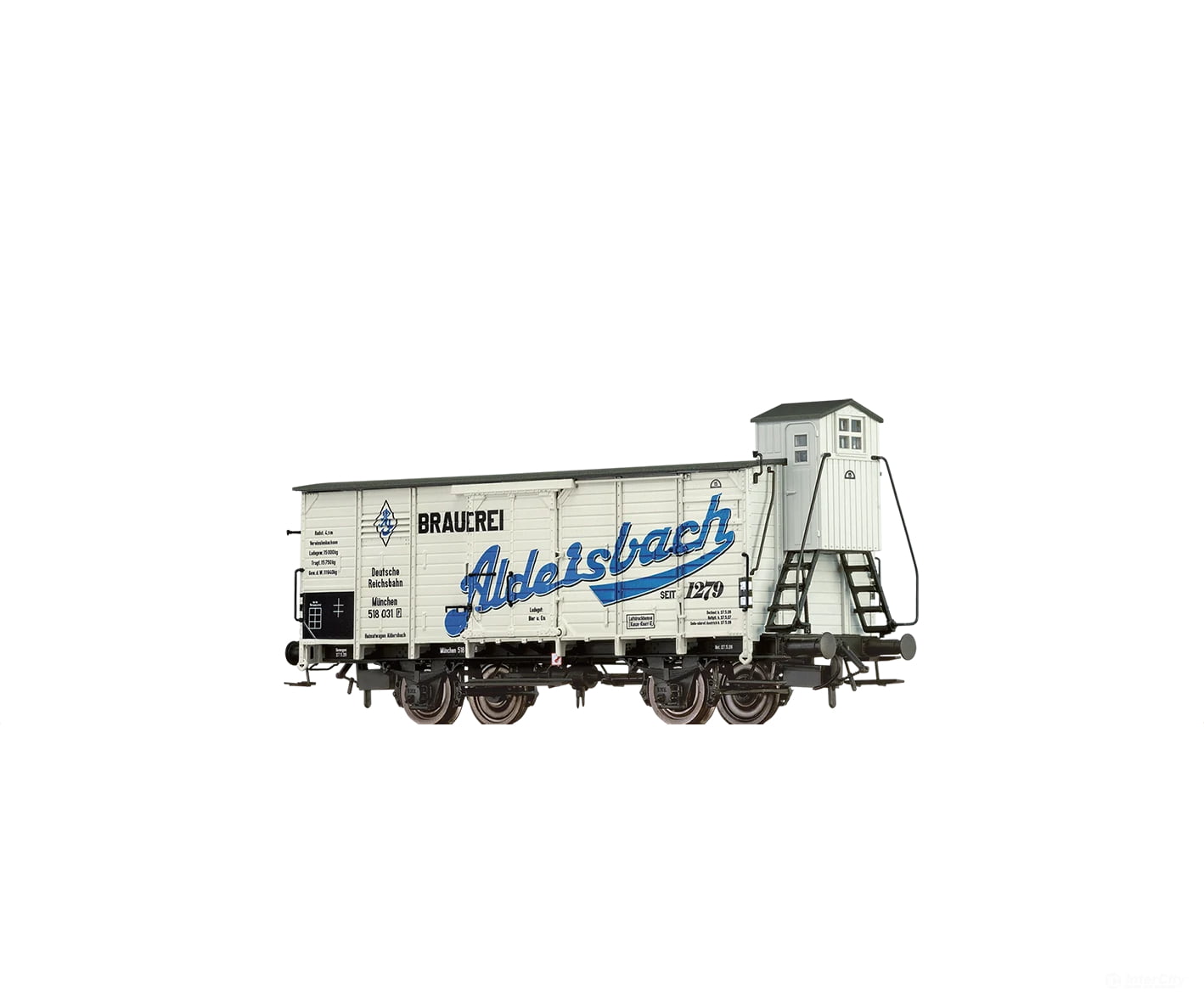 Brawa 49814 HO Beer Car ’Brauerei Aldersbach’ DRG European Freight Cars