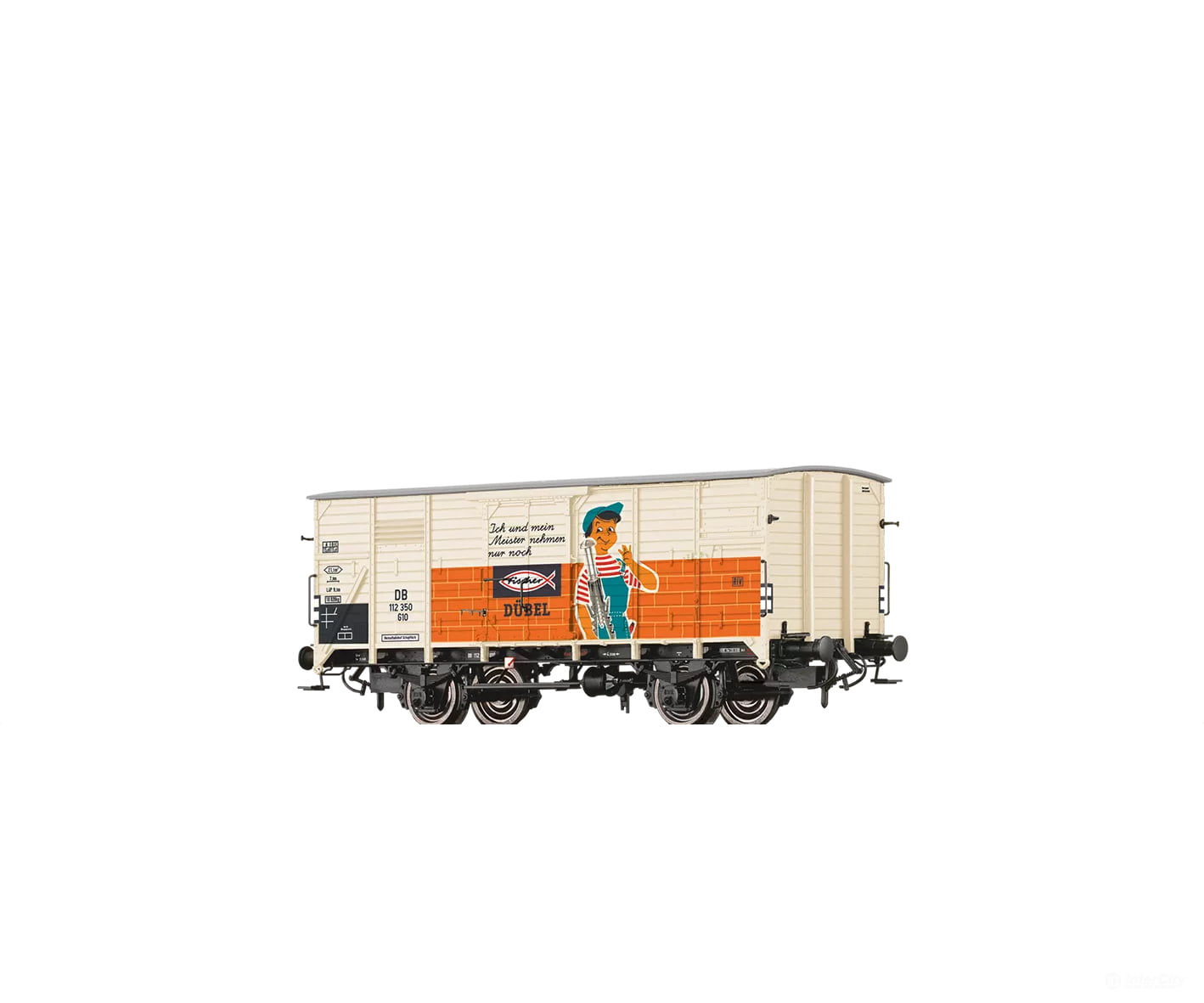 Brawa 49897 Ho Covered Freight Car G10 ’Fischer Dubel’ European Cars