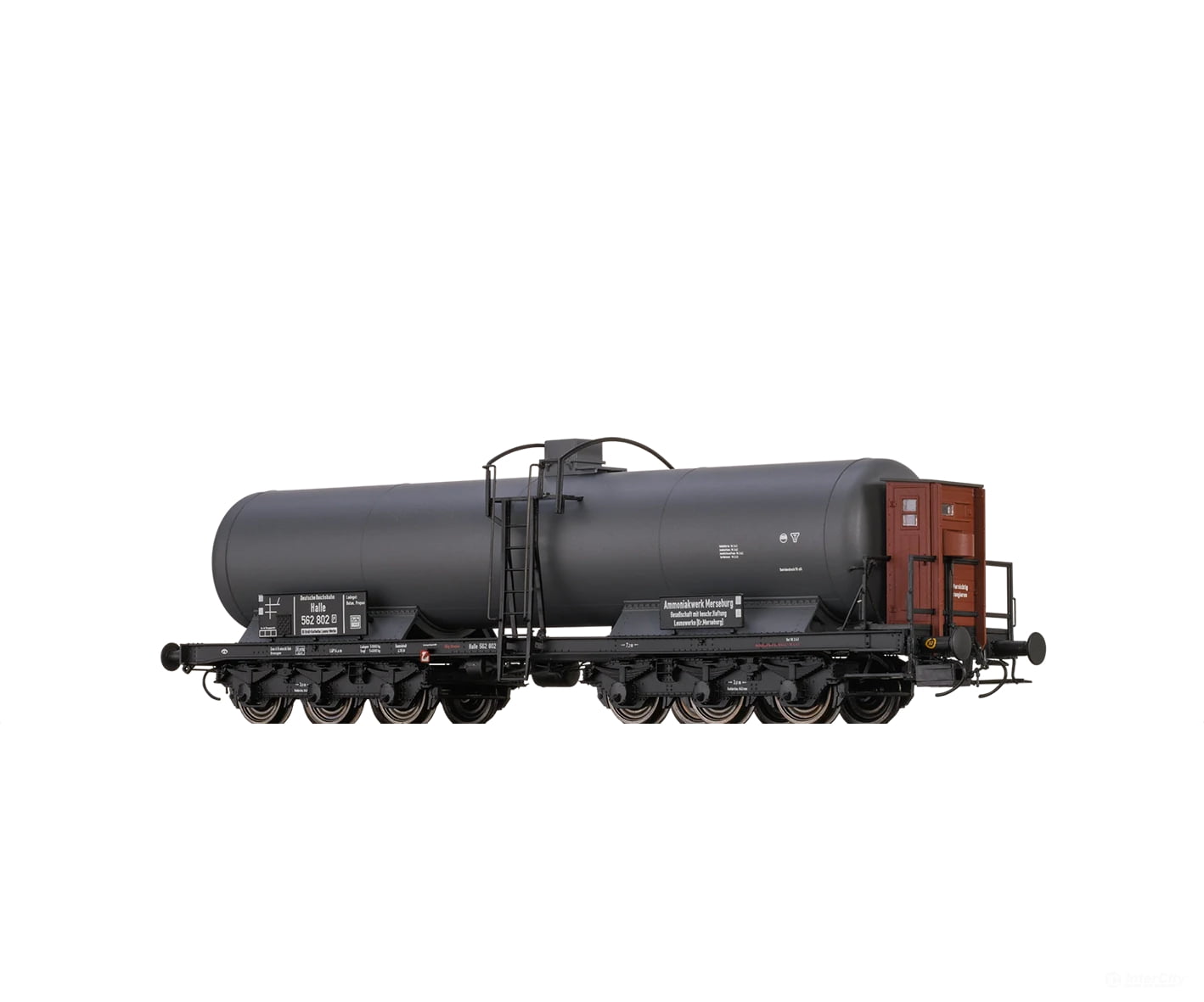 Brawa 50086 Ho Gas Tank Car 6-Axle Zzd ’Ammoniakwerk Merseburg’ Drg European Freight Cars